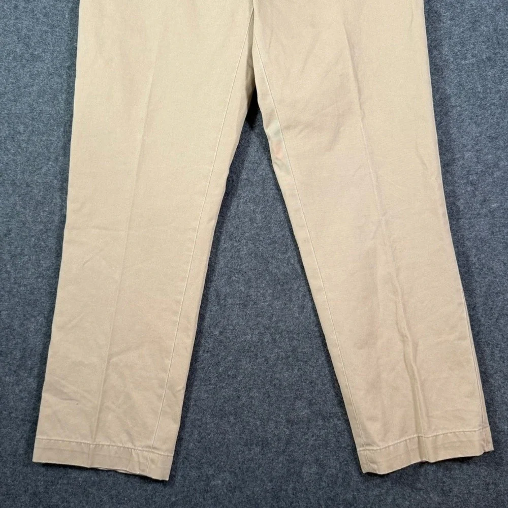 VTG Y2K Polo Ralph Lauren Straight Chino Pants Mens 36x32 Tan Cotton Khaki NWT